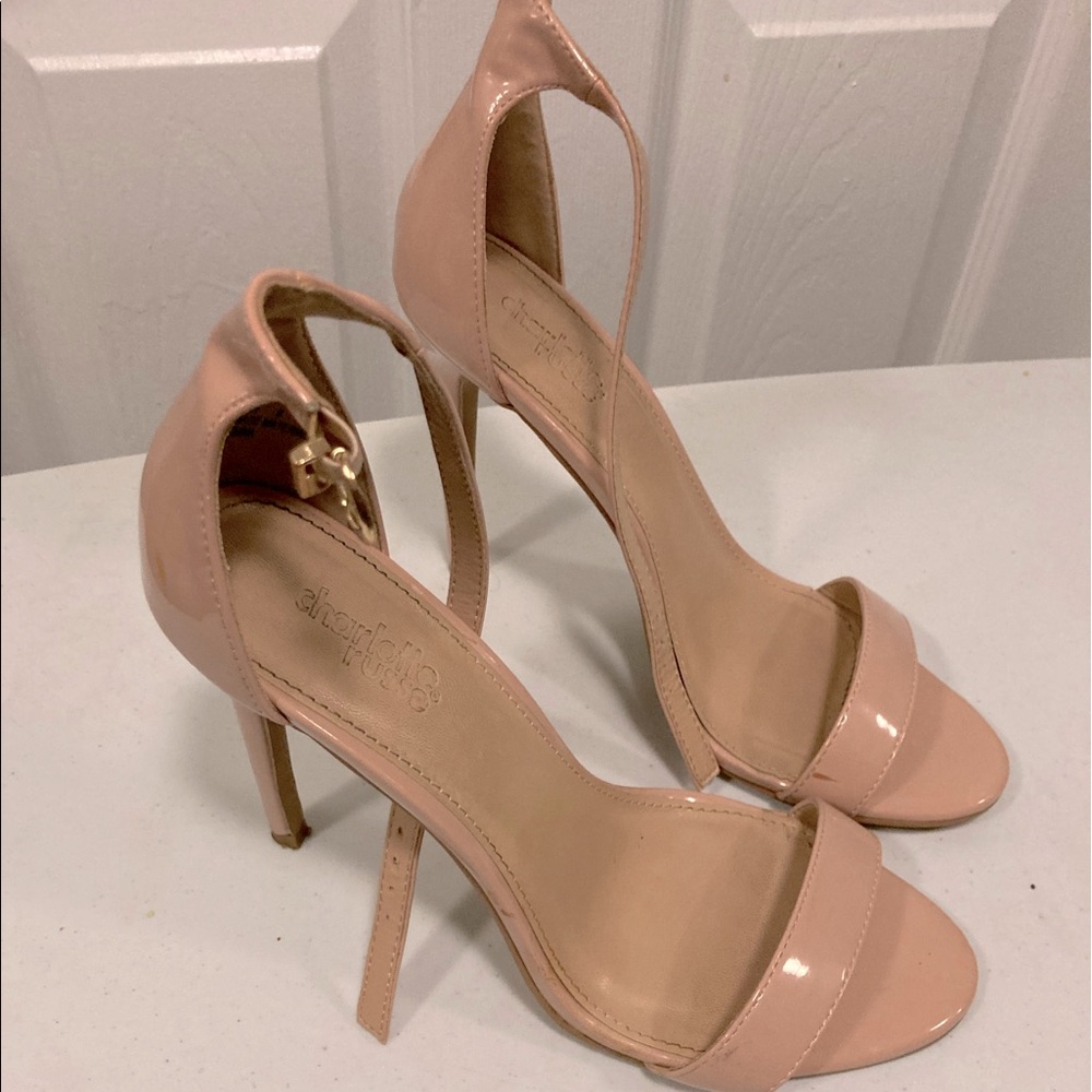 Charlotte Russe ankle strap heel! Tan/Taupe color.